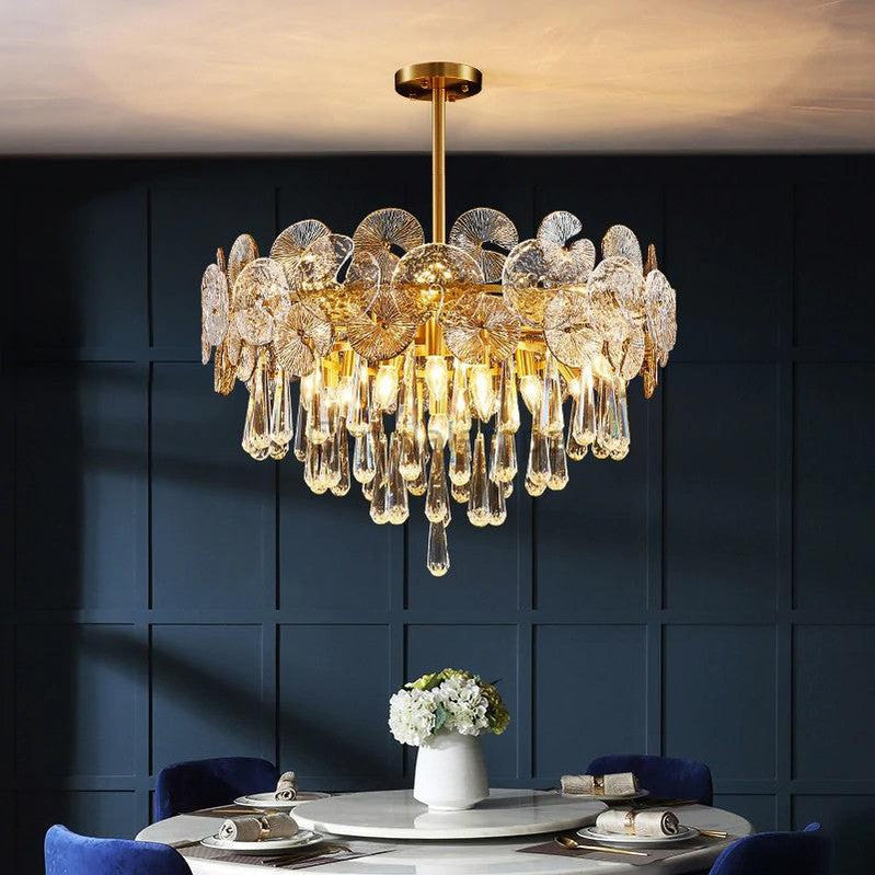 Silverdew Postmodern Crystal Chandelier - Ineffable Lighting