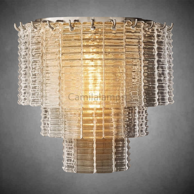 Sirene Smoke Glass Wall Sconce( customized size)