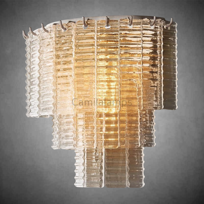 Sirene Smoke Glass Wall Sconce( customized size)