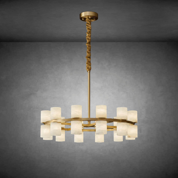 Modern Tabitha Alabaster Chandelier