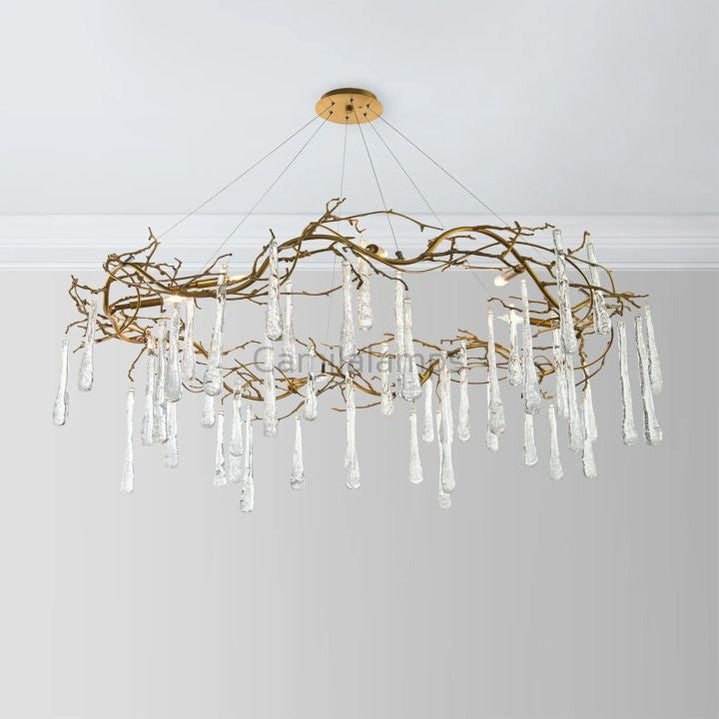 Teardrop Round Chandelier