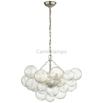 Talila Glass Chandelier, Modern Chandelier Lamp Pendant For Dining Room