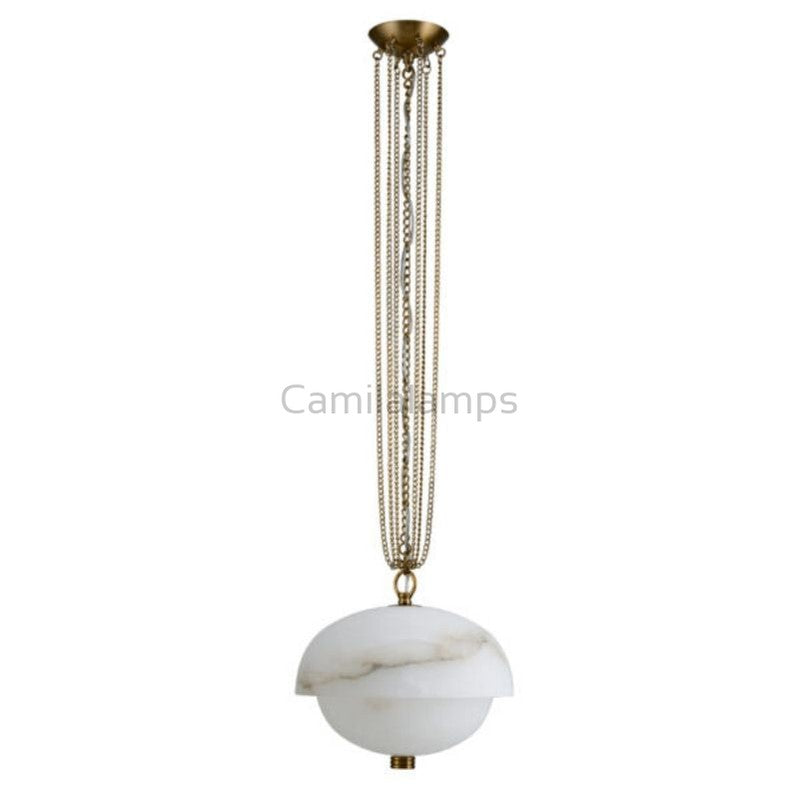 Volterra Alabaster LED Pendant 17”