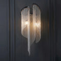 Kevin Flavio Modern Aluminum Chain Tassel Wall Sconce Wall Sconce Kevinstudiolives   