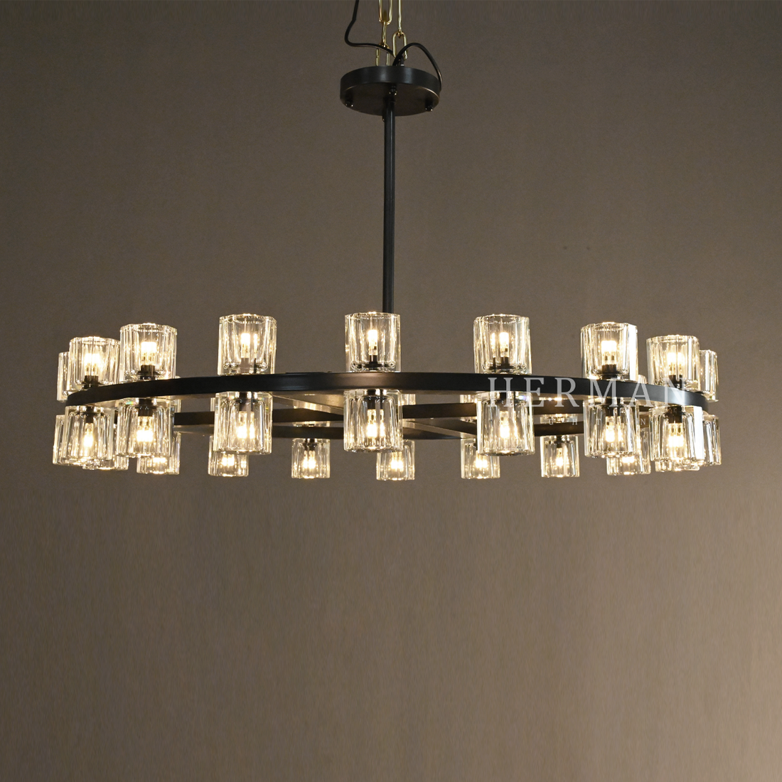 Arcachon led Round Chandelier 36"