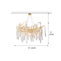 Cecily Modern Crystal  Branch Chandelier - Ineffable Lighting