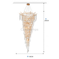 Cecily Crystal Branch Chandelier H 94.49