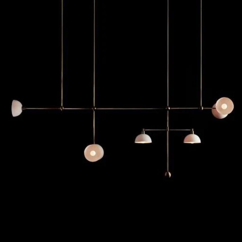 Modern Linear 7-Arm Chandelier