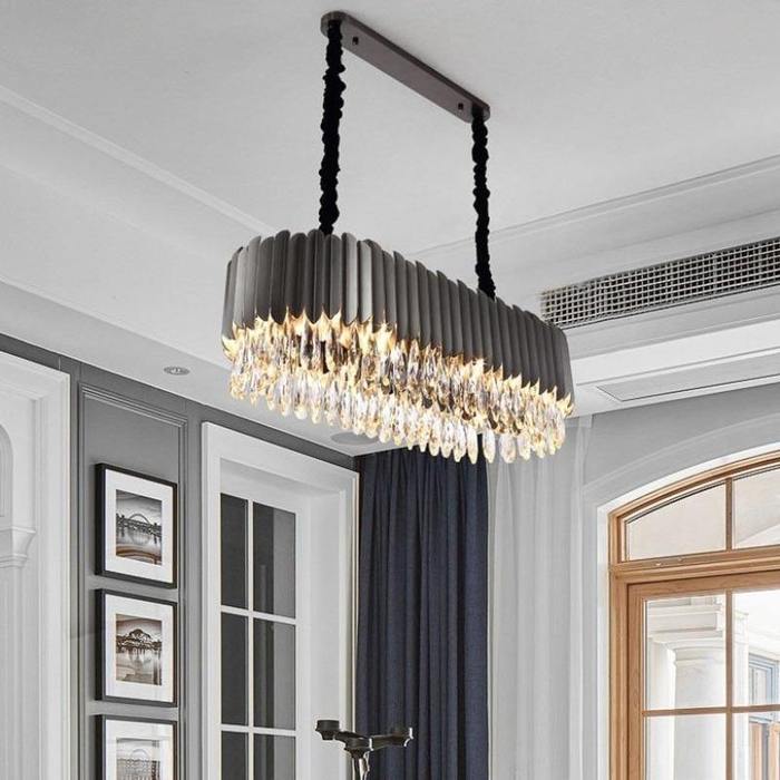 Dashiell Dining Room Crystal Chandelier Black