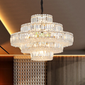 Harriet Modern Luxury Layered Crystal Chandelier - Ineffable Lighting