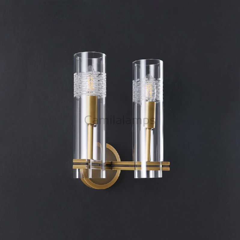 Nigel Modern Bedroom Double Wall Sconce - Ineffable Lighting