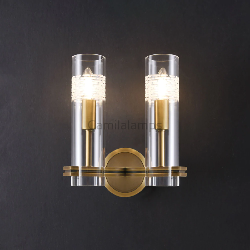 Nigel Modern Bedroom Double Wall Sconce - Ineffable Lighting