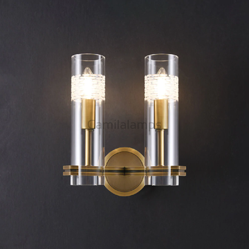 Nigel Modern Bedroom Double Wall Sconce - Ineffable Lighting