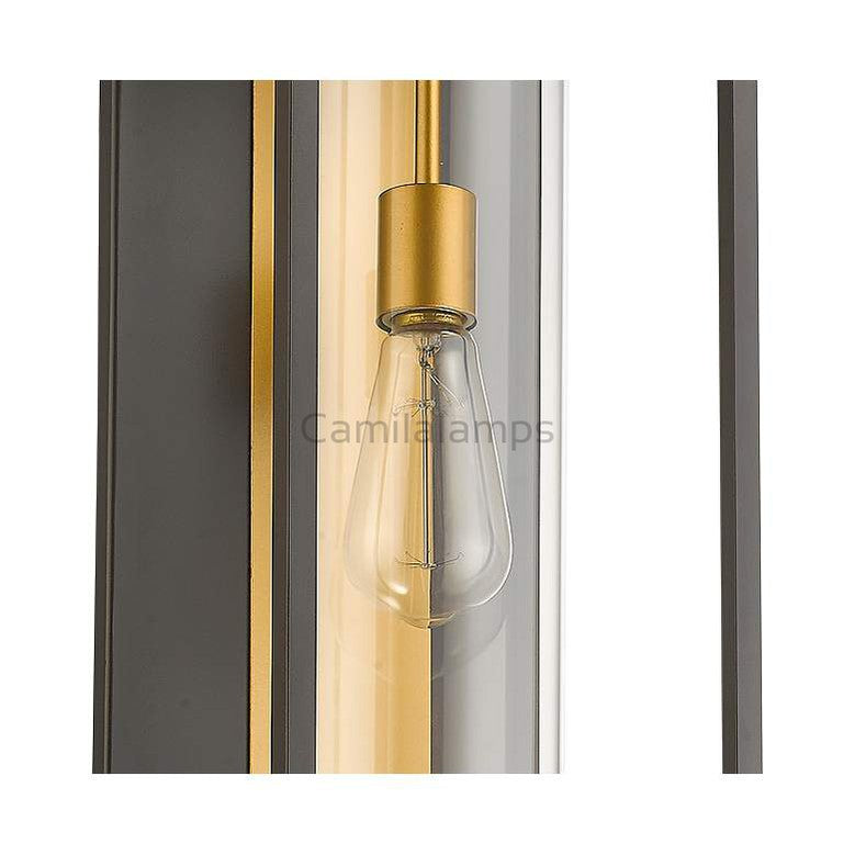 Dunbrochan 24 1/4" High Deep Bronze Brass Outdoor Wall Light