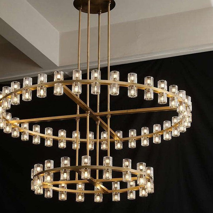 Arcachon Crystal 2-Tier Round Chandelier 60“