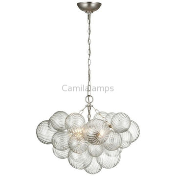 Talila Glass Globe Chandelier, Modern Kitchen Island Pendant Lamp