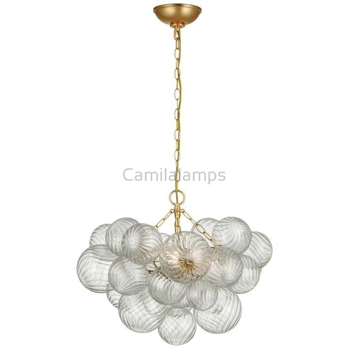 Talila Glass Globe Chandelier, Modern Kitchen Island Pendant Lamp