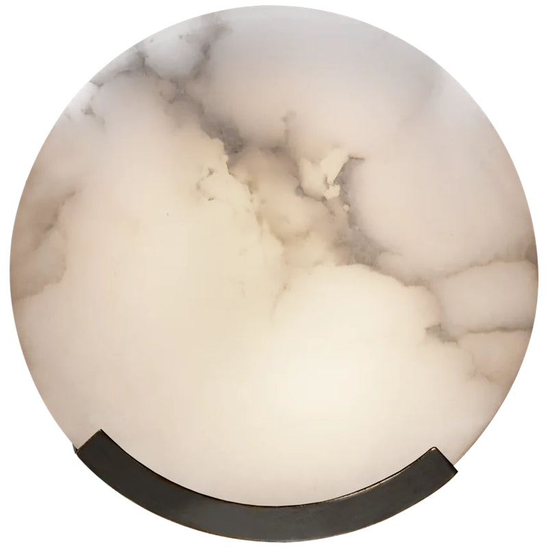 Kevin Biance Modern Melange Alabaster Round Wall Sconce For Bedroom Wall Light Fixtures Kevinstudiolives Brass  