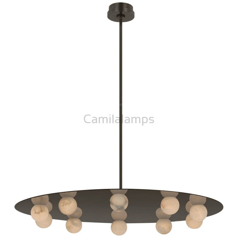 Kelly Wearstler Alabaster Pertica 36" Ten Light Chandelier