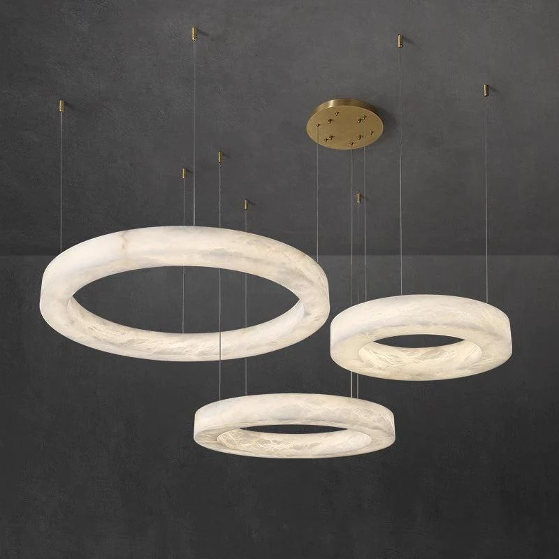 Kyklos Alabaster Chandelier Light