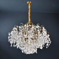 Thirza Brass Branch Crystal Chandelier - Ineffable Lighting