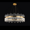 Skylar Round Glass Chandelier - Ineffable Lighting