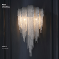 Modern Aluminum Chain Tassel Wall Sconce - Ineffable Lighting