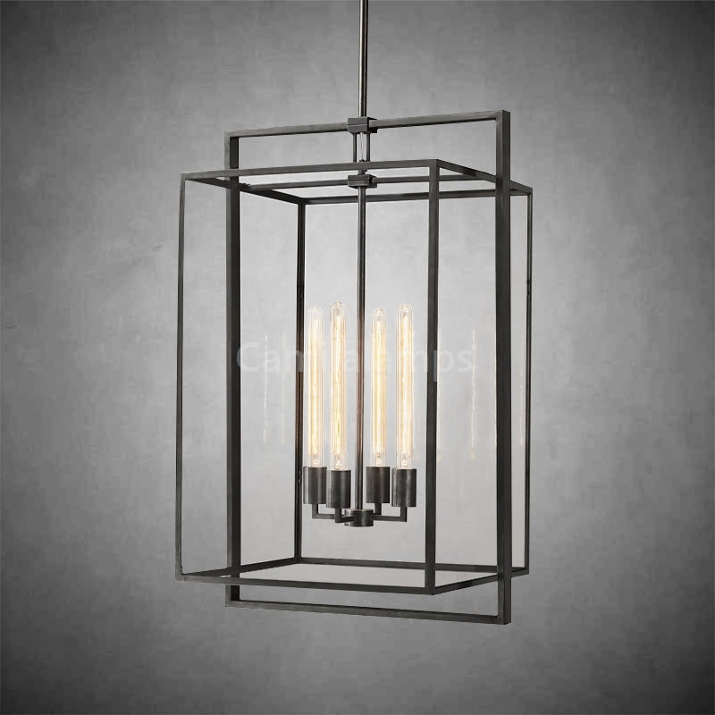 Baker Glass Lantern Modern Pendant