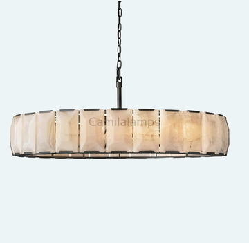 Harlow Calcite Round Chandelier D 60"