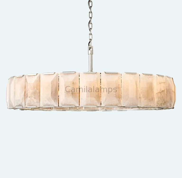 Harlow Calcite Round Chandelier D 60"