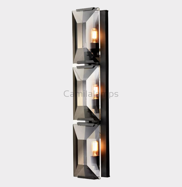 Harlow Crystal Triple Wall Sconce H 32"