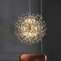 Alouette Modern Round Crystal chandelier Gold For Living Room, Bedroom Branch Chandelier Camilalamps W24