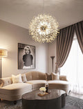 Alouette Modern Round Crystal chandelier Gold For Living Room, Bedroom Branch Chandelier Camilalamps   