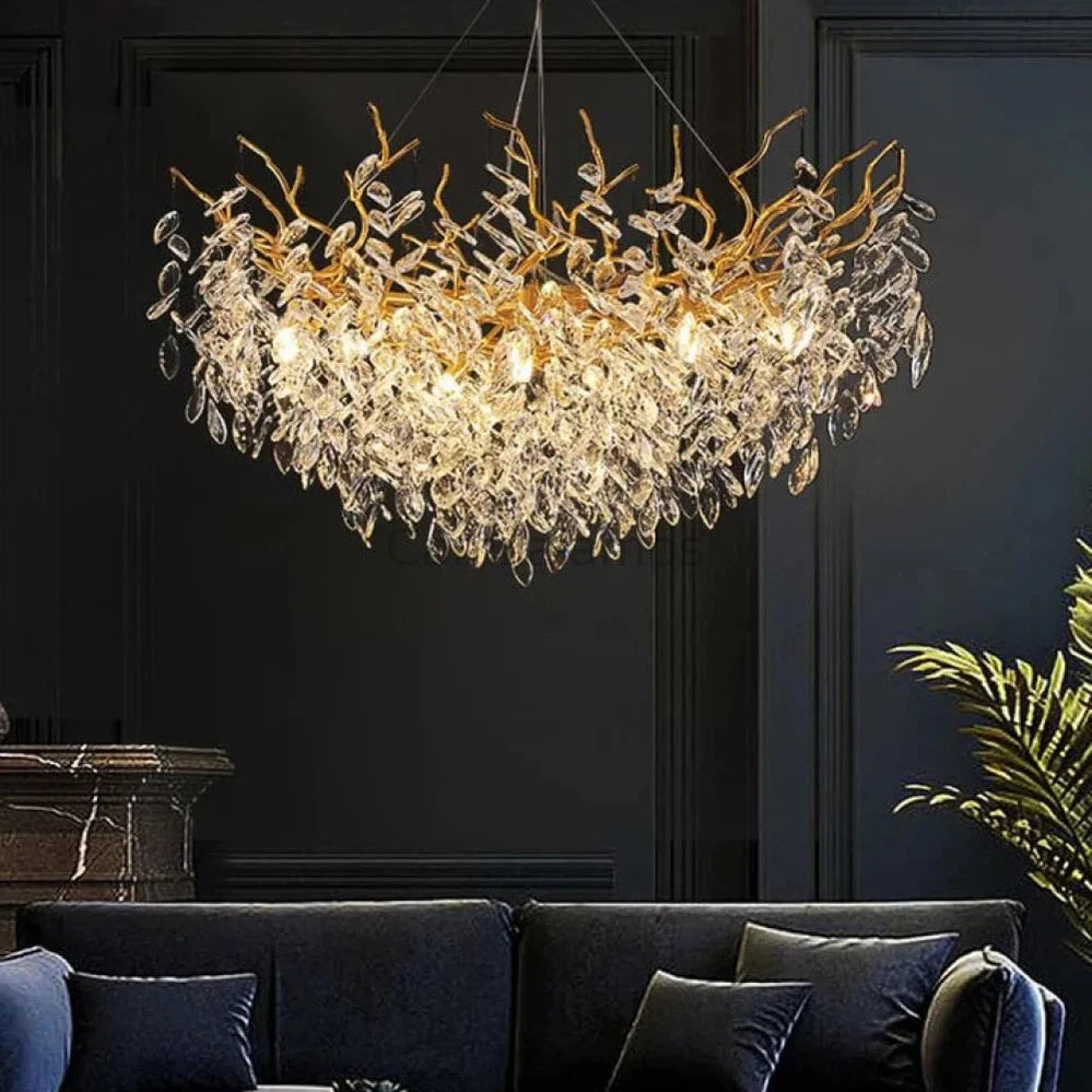 Renata Polyhedral Crystal Branch Chandelier