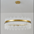 Skylar Round Glass Chandelier - Ineffable Lighting