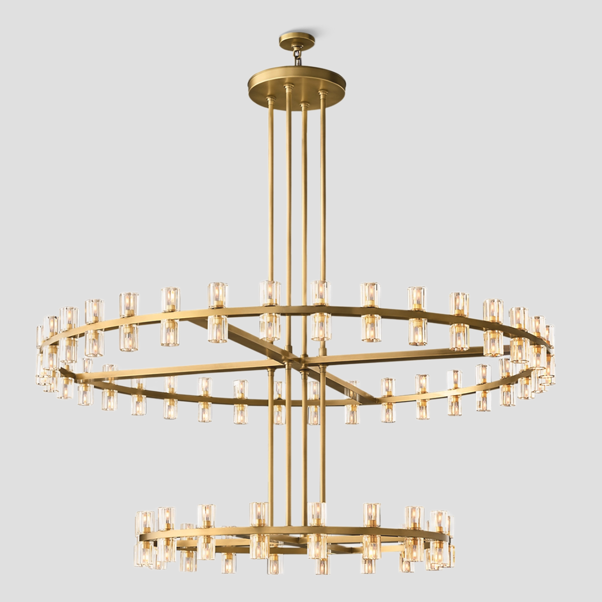 Arcachon Crystal 2-Tier Round Chandelier 60“