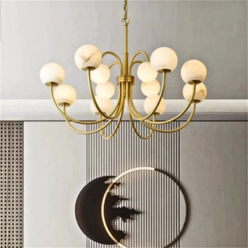 Sefet Alabaster Chandelier Light